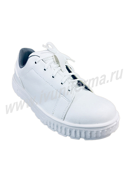 Полуботинки белые унисекс арт. 2033